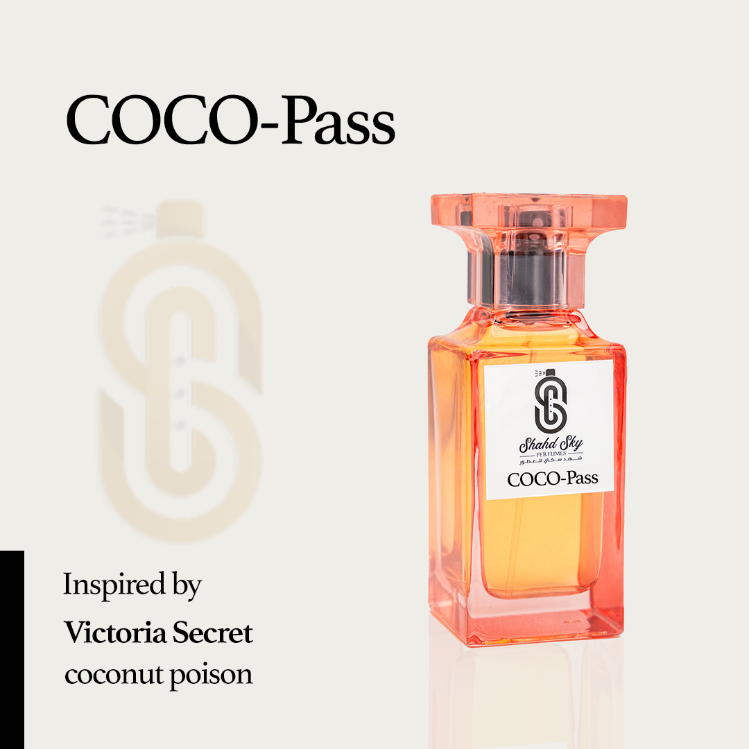 COCO-Pass Perfume – عطر نسائي بجوز الهند والفانيليا | رائحة حلوة فاخرة