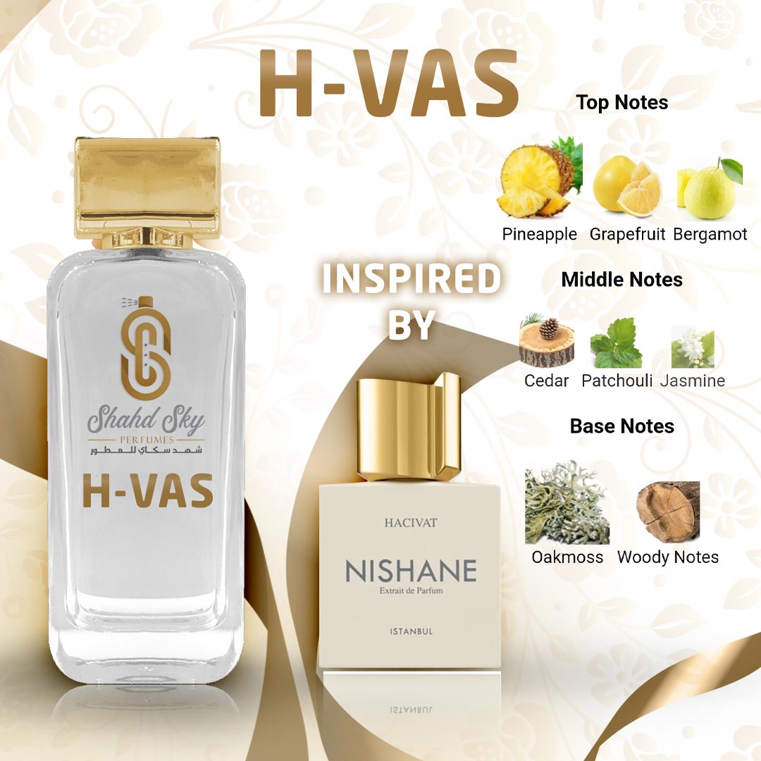عطر H-VAS  فخامة منعشة مستوحاة من Hacivat برائحة راقية وثابتة